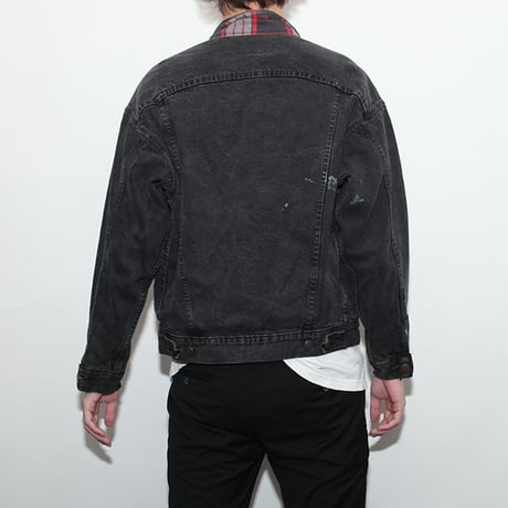 Vintage Levis Black Denim Trucker Jacket