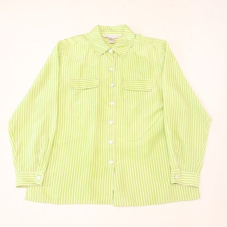 Striped Silk L/S Shirt