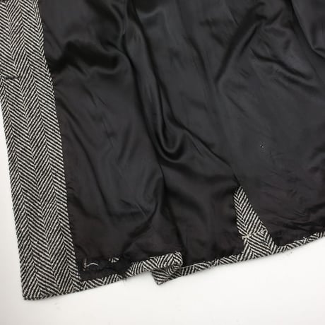 70-80s Calvin Klein Herringbone Wool Coat