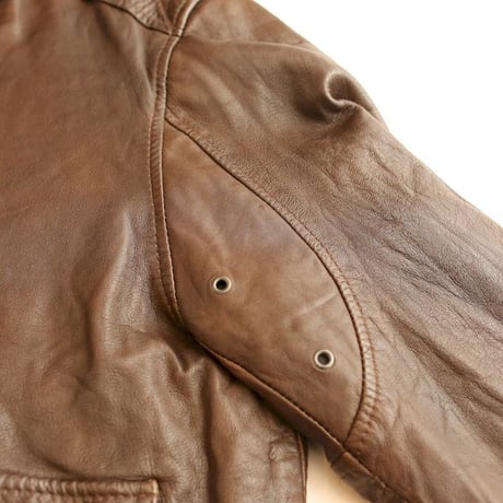 A2 Type Flight Leather Jacket Dead Stock