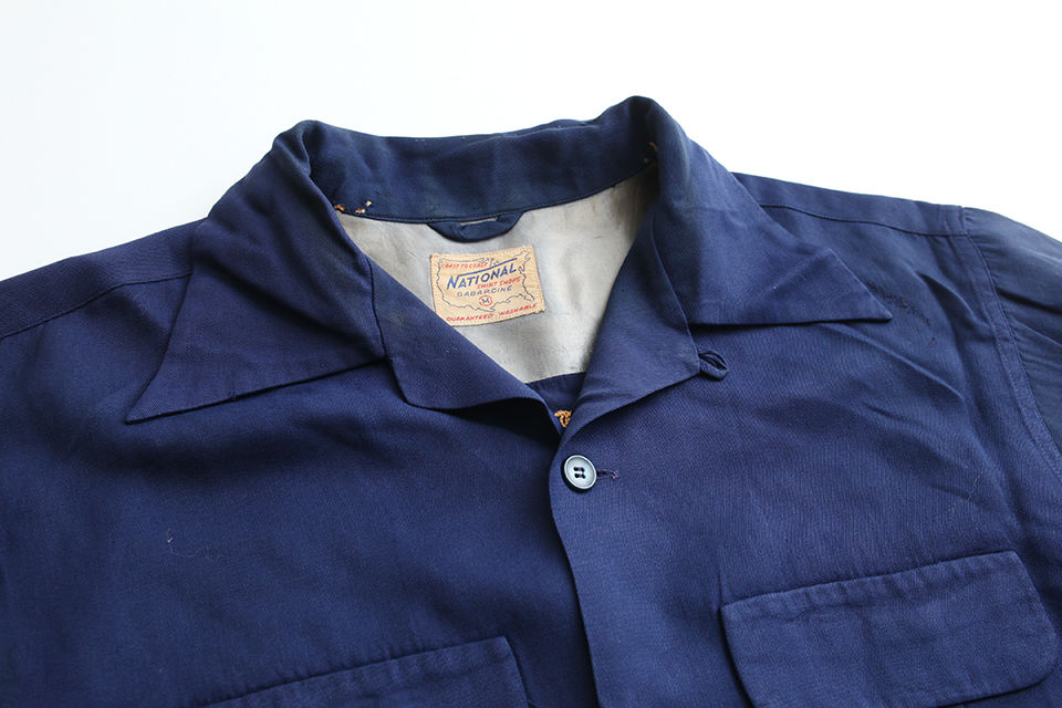 y*i様 Aloha Shirt 刺繍入り青シャツビンテージレーヨンボーリングシ Aloha Shirt (Other) – HINOYA Online Store