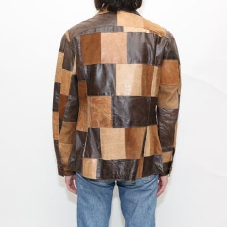 Patchwork Leather Jacket