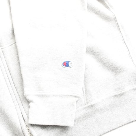 Champion Zip Up Sweat Hoodie Heather Gray