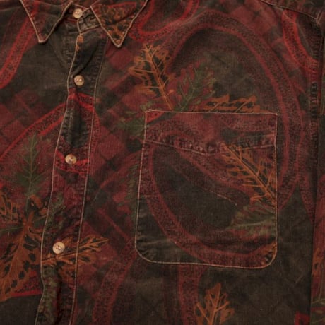 Paisley Pattern Corduroy L/S Shirt