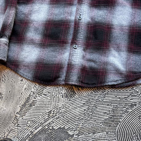 Ombre Plaid Cotton Flannel Shirt