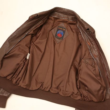 Brown Rib Leather Jacket