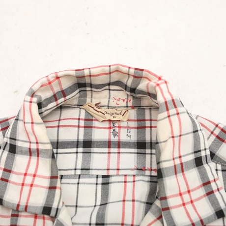 50s Open Collar Gabardine Shirt
