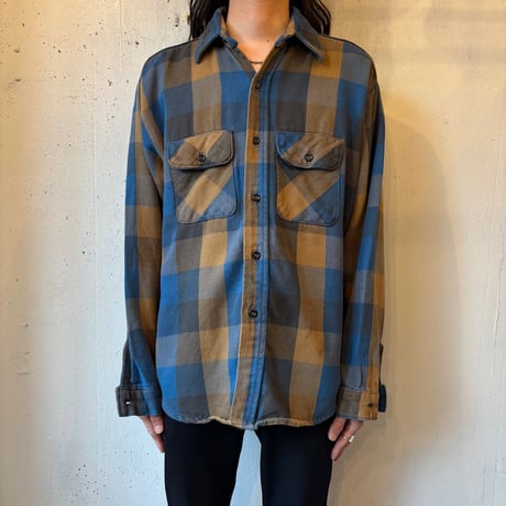 80s Five Brother Cotton Heavy Flannel Shirt