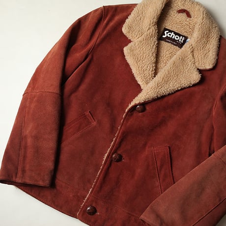 Schott Suede Boa Jacket