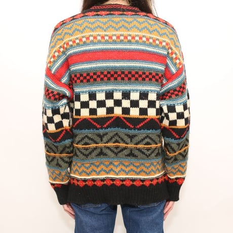 Gaeltarra Patterned Wool Knit Sweater