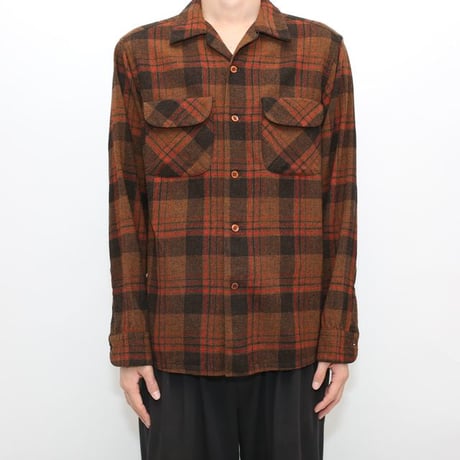 60s Pendleton Wool Plaid Loop Shirt