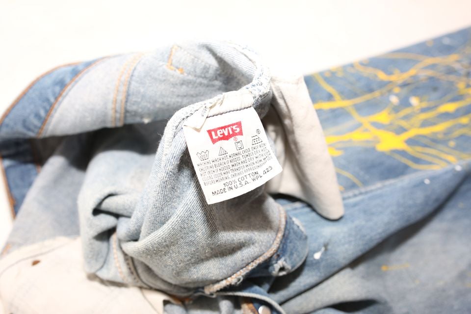 90s Levi's 501 Painted Denim Pants MADE IN USA