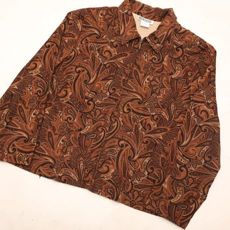 Paisley Pattern Zip Jacket