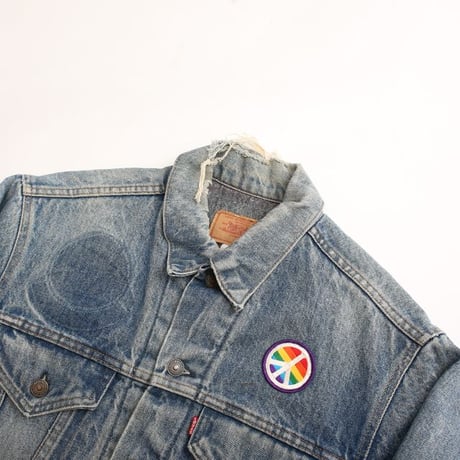 70s Levi's 70505-0317 Denim Jacket With Troy Blanket