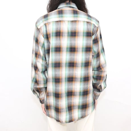 Ombre Plaid Cotton Shirt MADE IN CANADA
