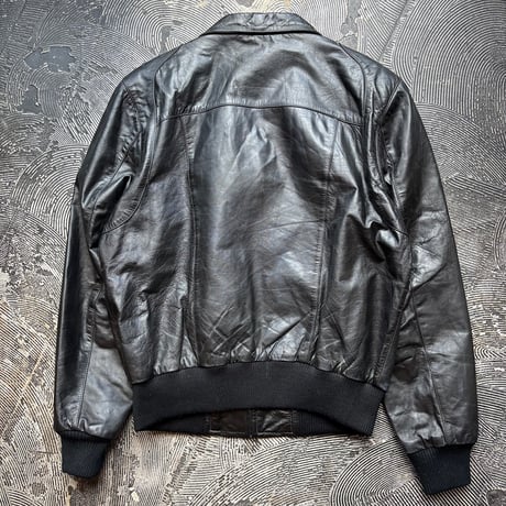 Wilsons Black Rib Leather Jacket