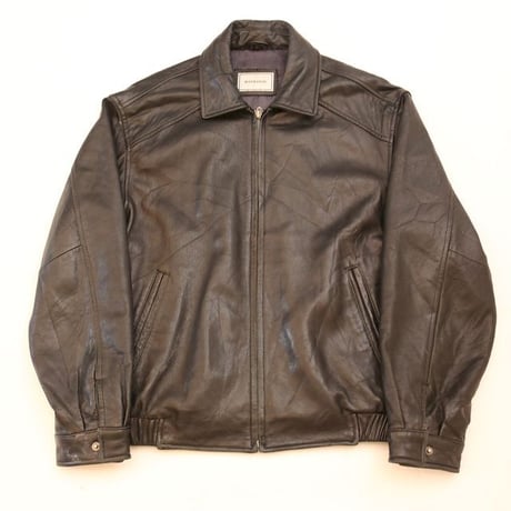 HATHAWAY Black Leather Jacket