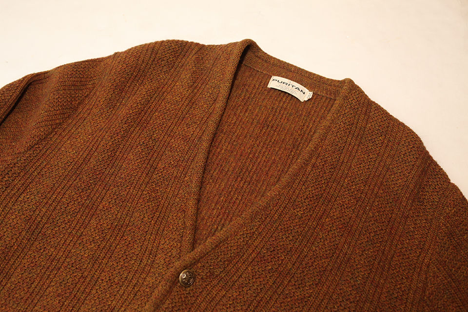 Puritan Gary Playerカーディガンブラウン　50's Puritan Gary Playerカーディガンブラウン 50's Puritan Gary Player