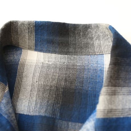 Ombre Plaid Rayon Loop Shirt