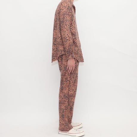 Leopard Pattern Pajama Set Up