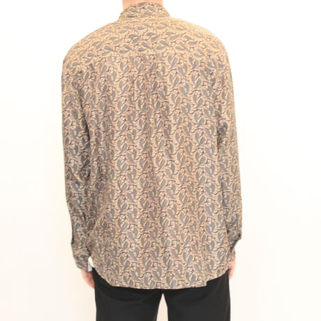 Paisley Pattern Silk L/S Shirt