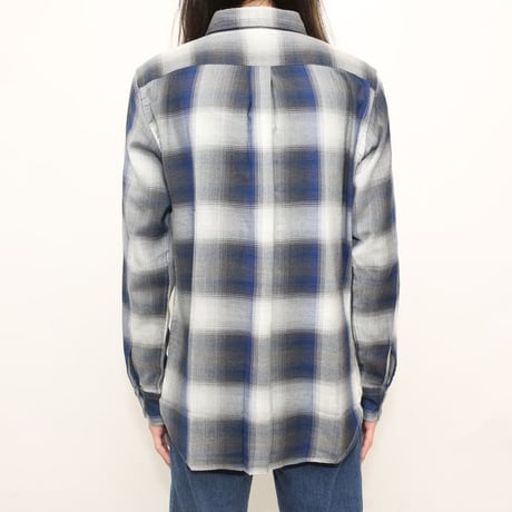 Ombre Plaid Rayon Shirt