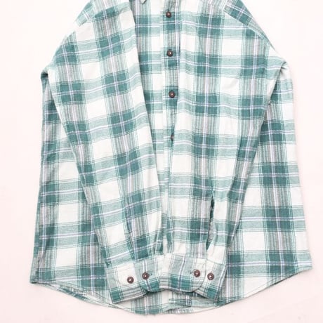 80's Print Flannel Plaid Shirt
