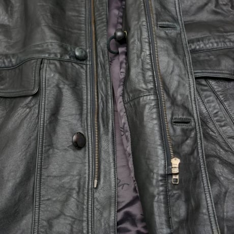 Black Leather Coat