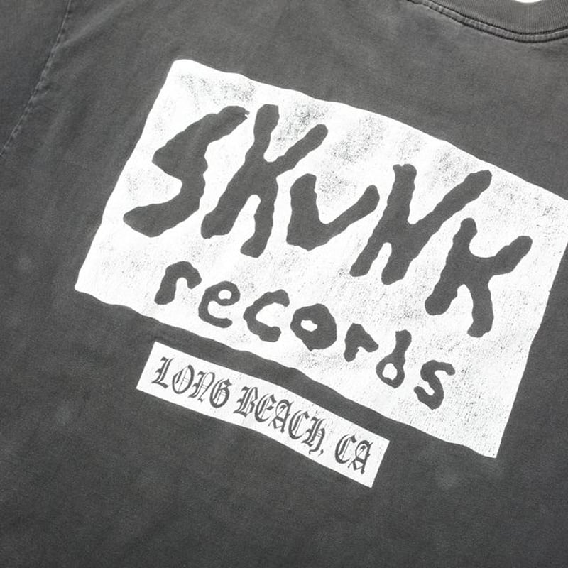 SKUNK records Tシャツ ブラック スカンク・レコード Skunk Records Tシャツ 正規品 ロックT