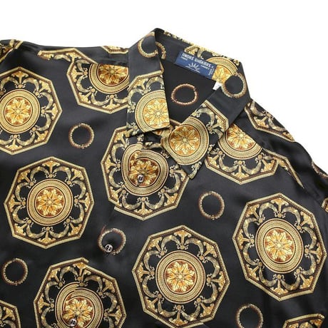 Baroque Pattern Silk L/S Shirt Made In Italy