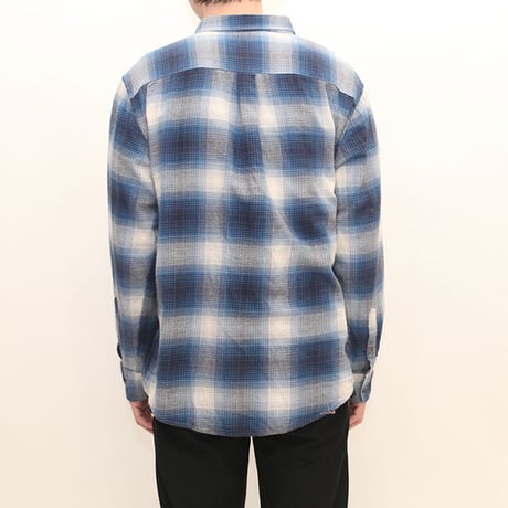 Ombre Checker Flannel Shirt