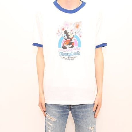 80's Disneyland's Hollywood Bowl Ringer T-Shirt