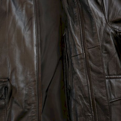 A-2 Type Black Leather Jacket