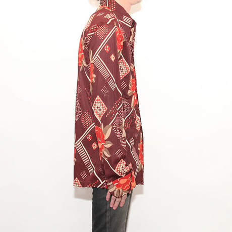 Vintage Flower Pattern Shirt
