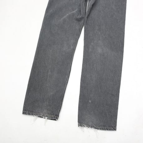 90s Levi's 501 "Yarn-dyed" Black Denim Pants