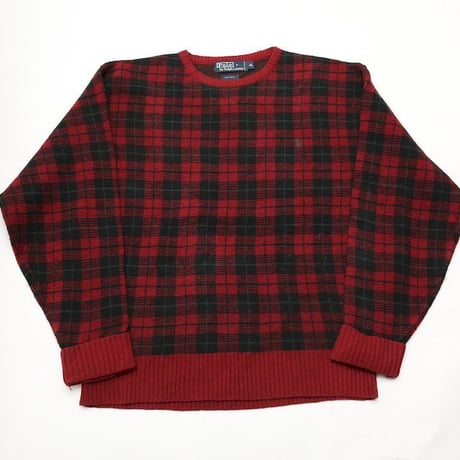 Polo by Ralph Lauren Check Wool Knit Sweater