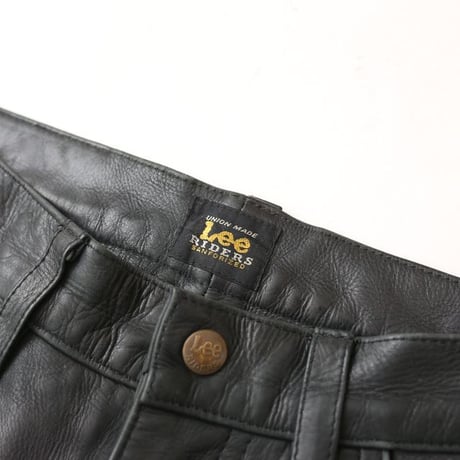 Lee Black Leather Pants Slim Fit