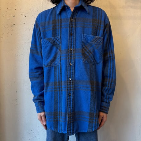 St. John's Bay × BIG MAC Cotton Heavy Flannel Shirt MADE IN USA