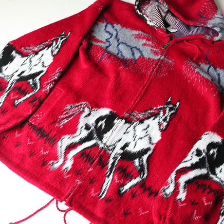 Mohair Wool Zip Up Jacket