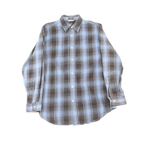 Gap Ombre Check Flannel Shirt
