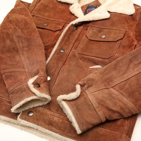 Suede Leather Boa Jacket