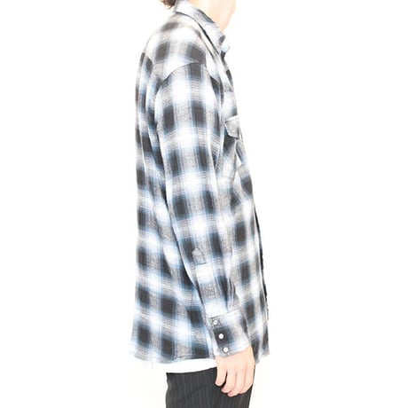 Ombre Check Western Shirt