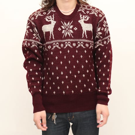 Vintage Jaquard Knit Sweter