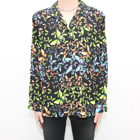 Open Collared Polyester Shirt