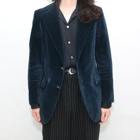 Vintage Burberry's Velour Tailored Jacket