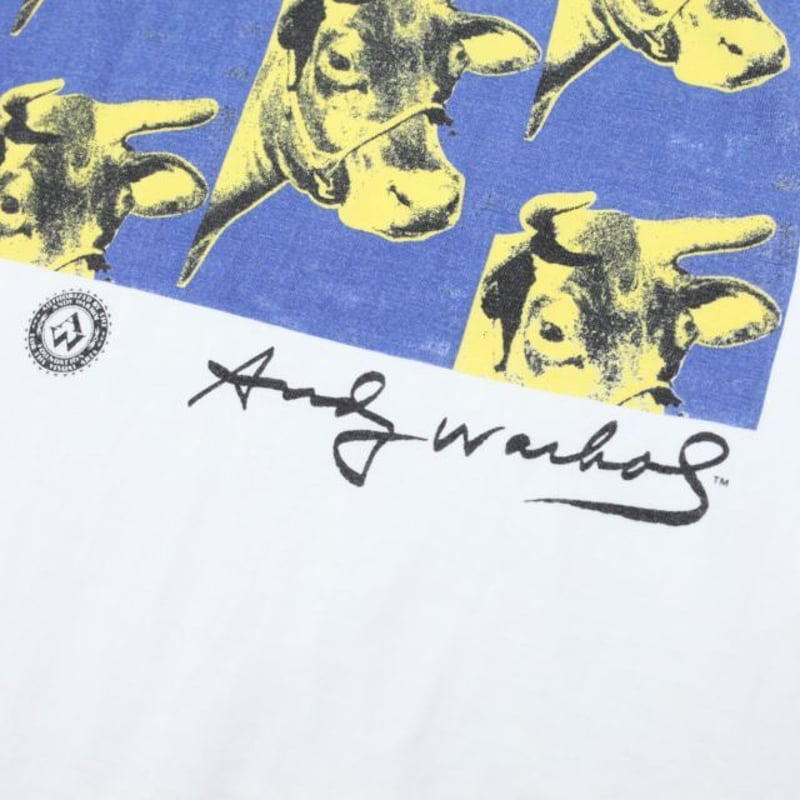 andy warhol アンディーウォーホル COW ビンテージTシャツ XL 90s(1993) Andy Warhol 