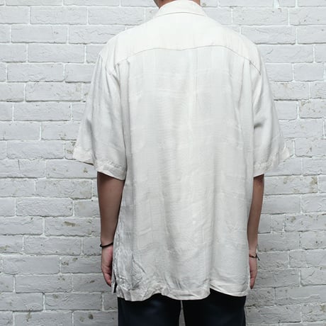 シルクシャツ 総柄 Silk S/S Shirt
