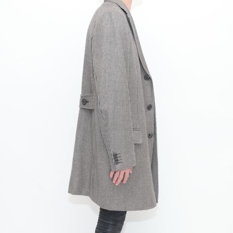 Hound's Tooth Wool Coat