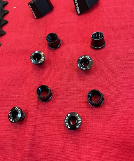 ROTOR　Q-RING OVALchainring　【54/44T】　SHIMANO4アーム　6800/5800用ボルトセット