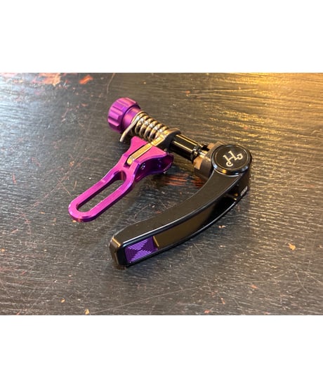 H&H　Quick release seat clamps DT　ブラック/パープル